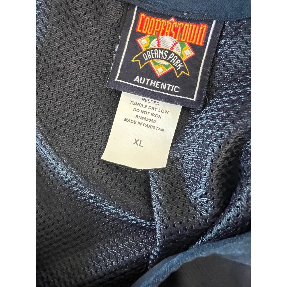 Cooperstown Dreams Park XL Navy Red‎ Short Sleeve Pullover Windbreaker Baseball - Picture 4 of 7